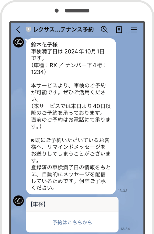 LINEの画面イメージ